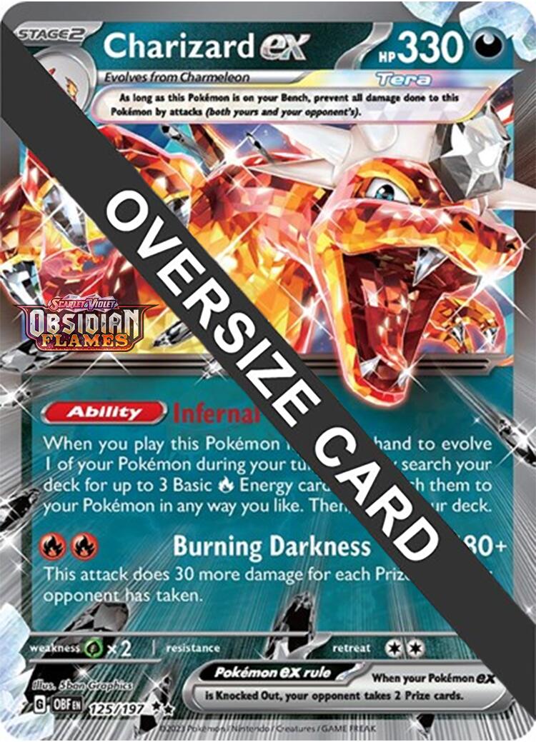 Charizard ex (125/197 - Jumbo Card) [Scarlet & Violet: Obsidian Flames] | Exor Games Summserside