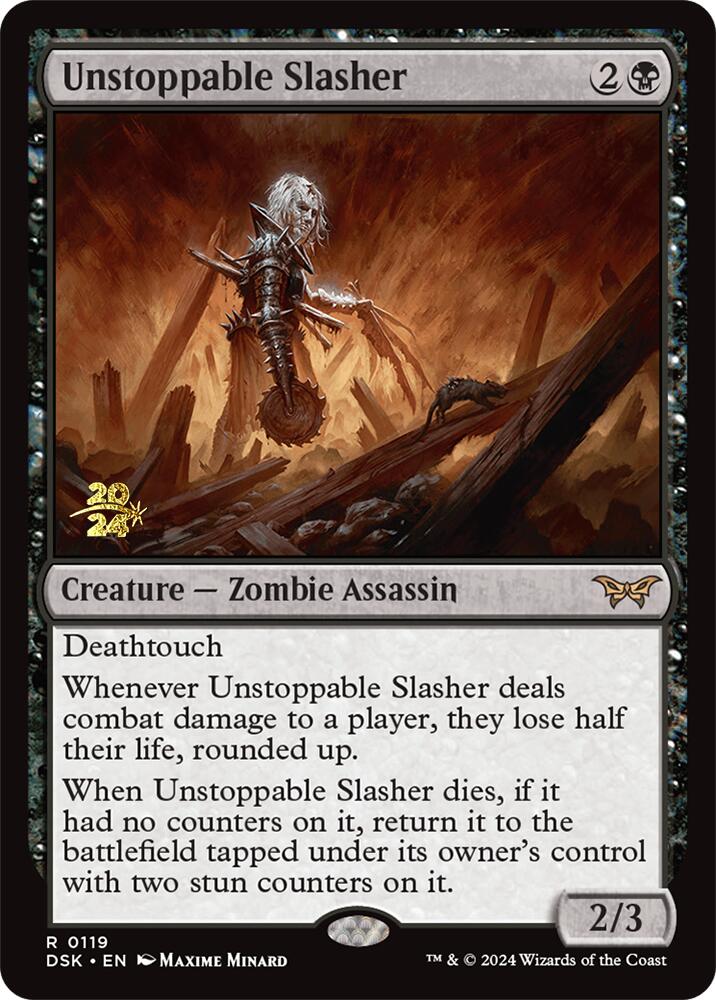 Unstoppable Slasher (0119) [Duskmourn: House of Horror Prerelease Promos] | Exor Games Summserside