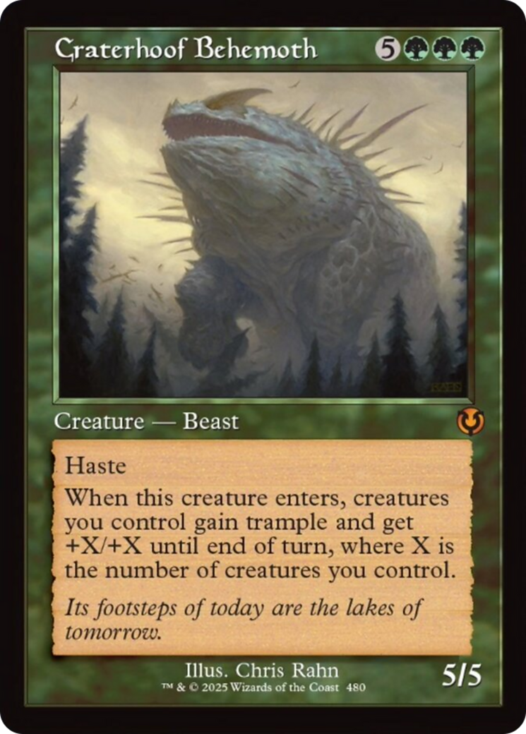 Craterhoof Behemoth (Retro Frame) [Innistrad Remastered] | Exor Games Summserside