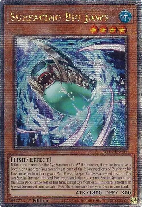 Surfacing Big Jaws (Quarter Century Secret Rare) [ROTA-EN001] Quarter Century Secret Rare | Exor Games Summserside