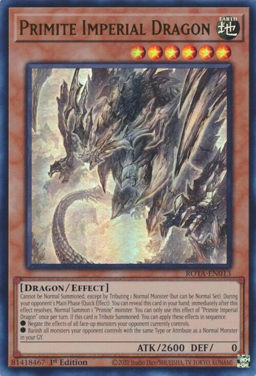 Primite Imperial Dragon [ROTA-EN013] Ultra Rare | Exor Games Summserside