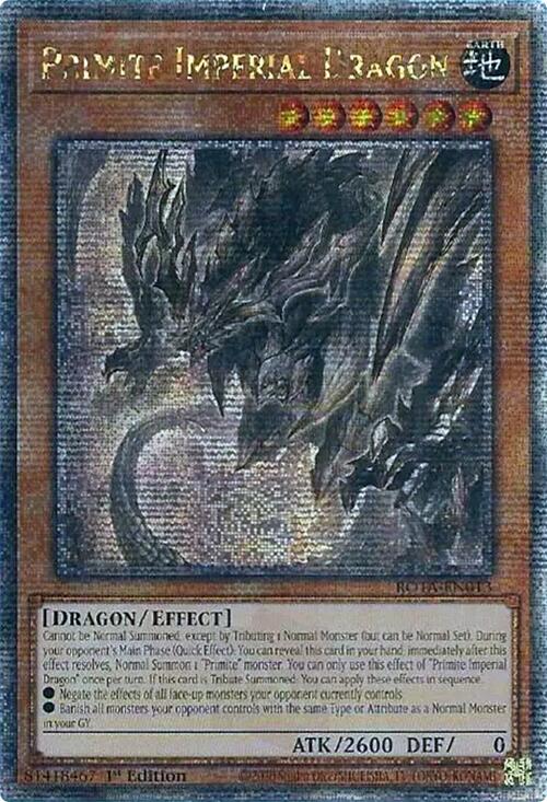 Primite Imperial Dragon (Quarter Century Secret Rare) [ROTA-EN013] Quarter Century Secret Rare | Exor Games Summserside