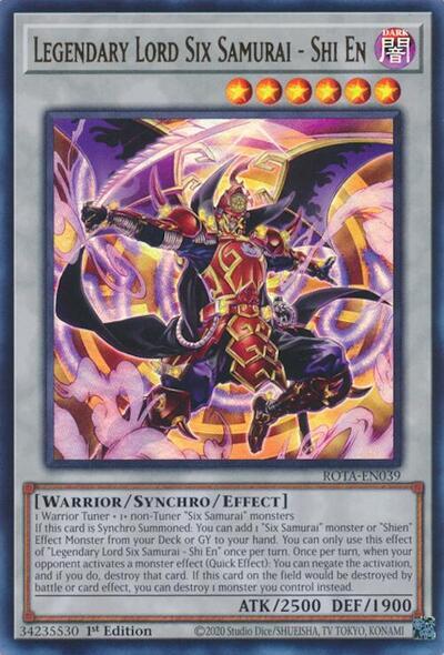 Legendary Lord Six Samurai - Shi En [ROTA-EN039] Ultra Rare | Exor Games Summserside