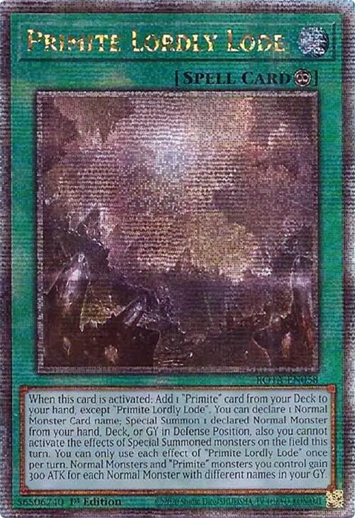 Primite Lordly Lode (Quarter Century Secret Rare) [ROTA-EN058] Quarter Century Secret Rare | Exor Games Summserside