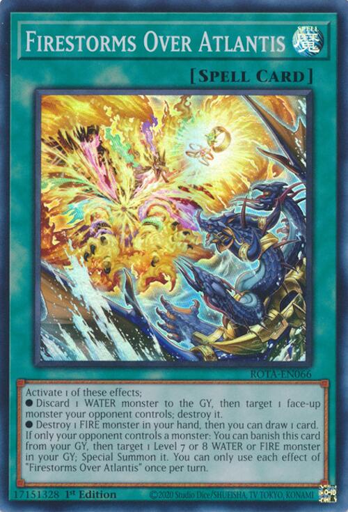 Firestorms Over Atlantis [ROTA-EN066] Super Rare | Exor Games Summserside