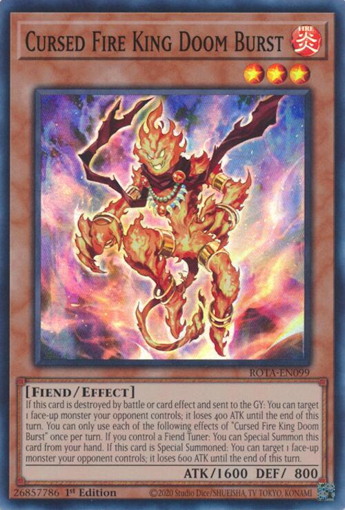 Cursed Fire King Doom Burst [ROTA-EN099] Super Rare | Exor Games Summserside