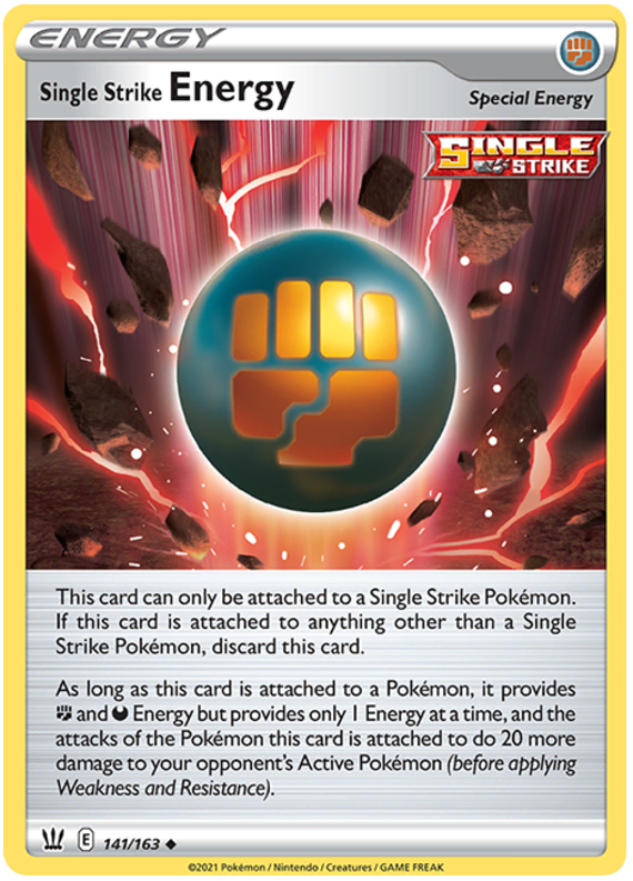 Single Strike Energy (141/163) [Sword & Shield: Battle Styles] | Exor Games Summserside