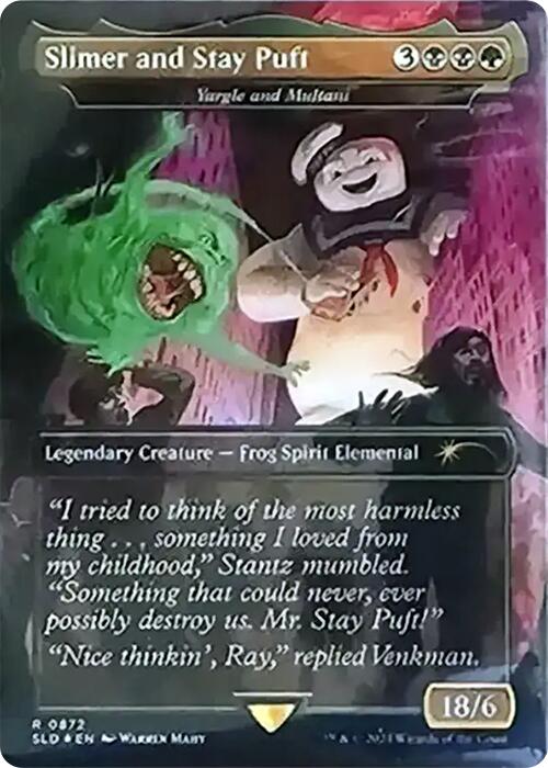 Slimer and Stay Puft - Yargle and Multani (Rainbow Foil) [Secret Lair Drop Series] | Exor Games Summserside