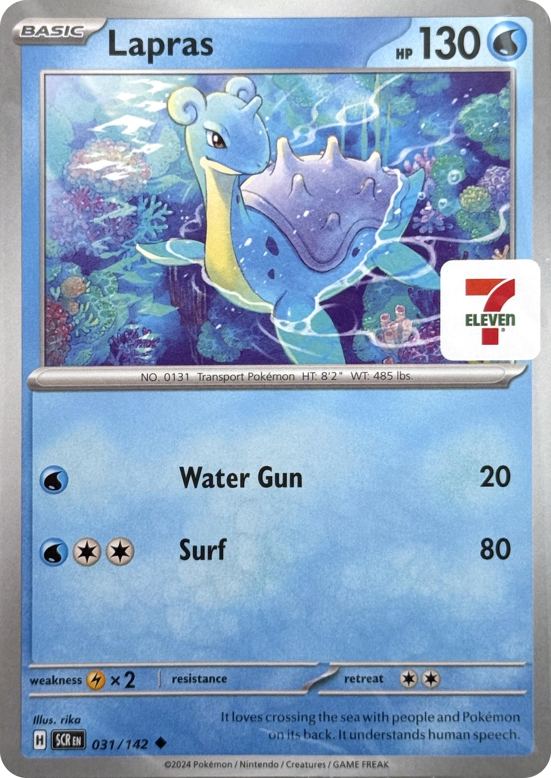 Lapras (031/142) (7-Eleven Promo) [Miscellaneous Cards] | Exor Games Summserside