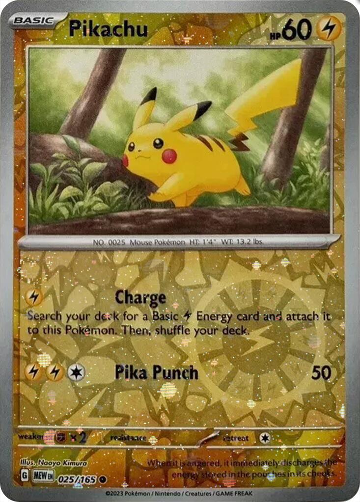 Pikachu (025/165) (Cosmos Holo) (Costco Exclusive) [Miscellaneous Cards] | Exor Games Summserside