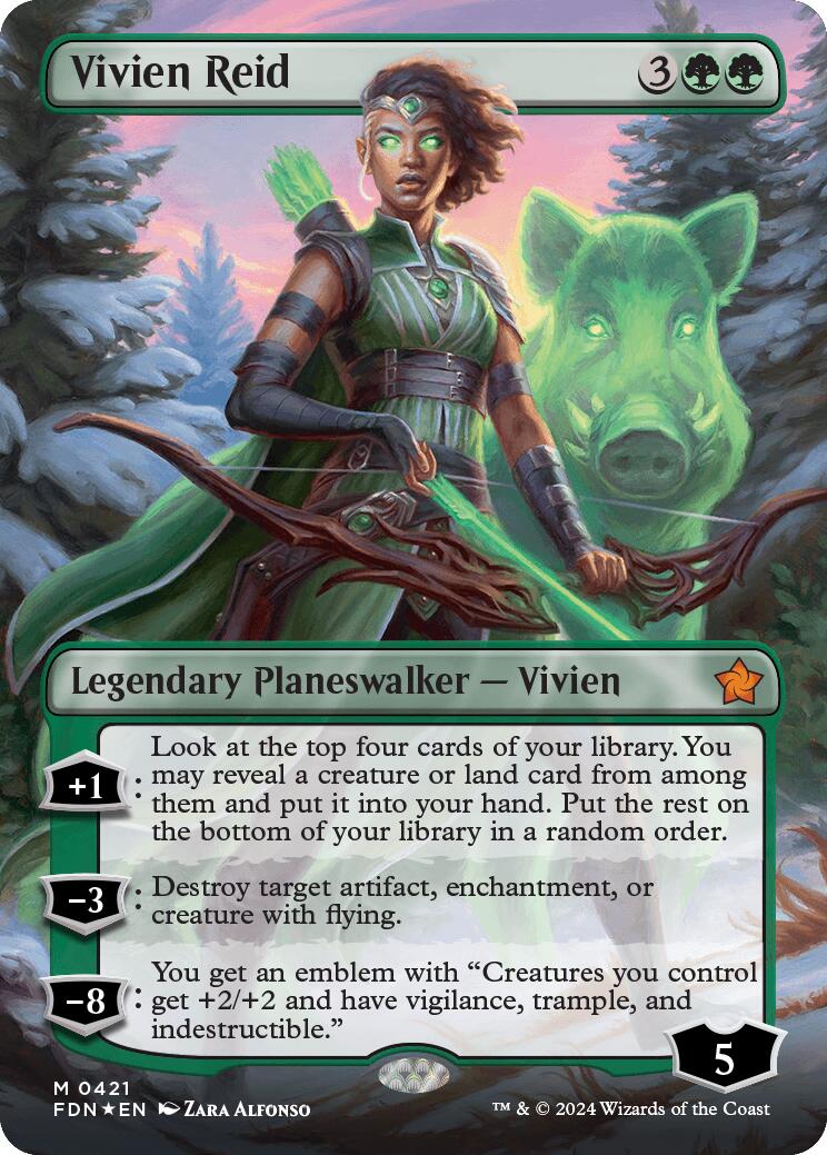 Vivien Reid (Borderless) (Mana Foil) [Foundations] | Exor Games Summserside