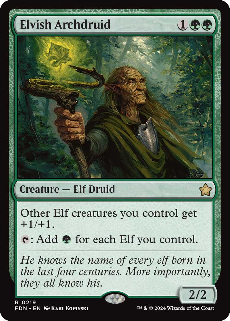 Elvish Archdruid [Foundations] | Exor Games Summserside