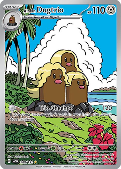 Alolan Dugtrio (208/191) [Scarlet & Violet: Surging Sparks] | Exor Games Summserside