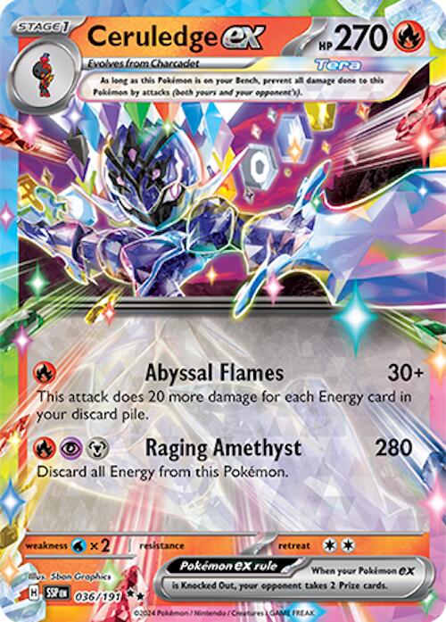 Ceruledge ex (036/191) [Scarlet & Violet: Surging Sparks] | Exor Games Summserside