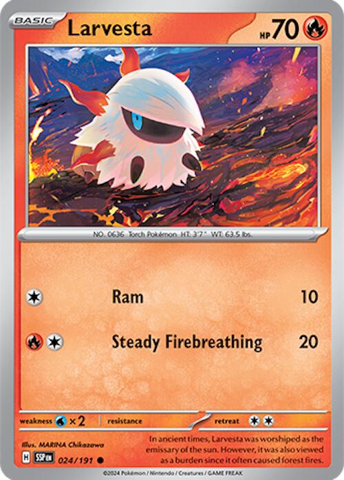 Larvesta (024/191) [Scarlet & Violet: Surging Sparks] | Exor Games Summserside