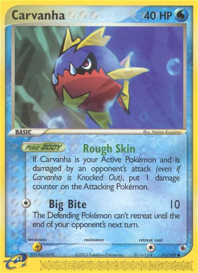 Carvanha (51/109) [EX: Ruby & Sapphire] | Exor Games Summserside