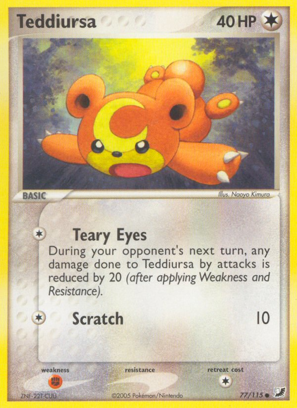 Teddiursa (77/115) [EX: Unseen Forces] | Exor Games Summserside