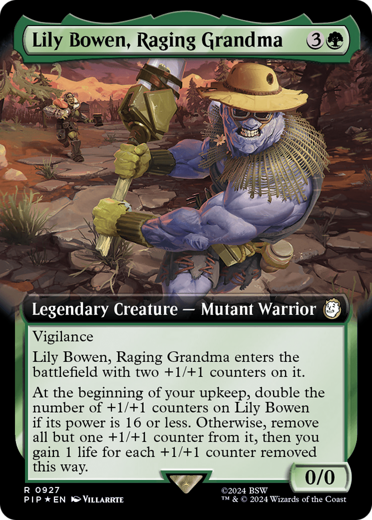 Lily Bowen, Raging Grandma (Extended Art) (Surge Foil) [Fallout] | Exor Games Summserside