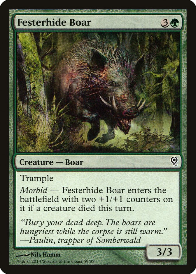 Festerhide Boar [Duel Decks: Jace vs. Vraska] | Exor Games Summserside