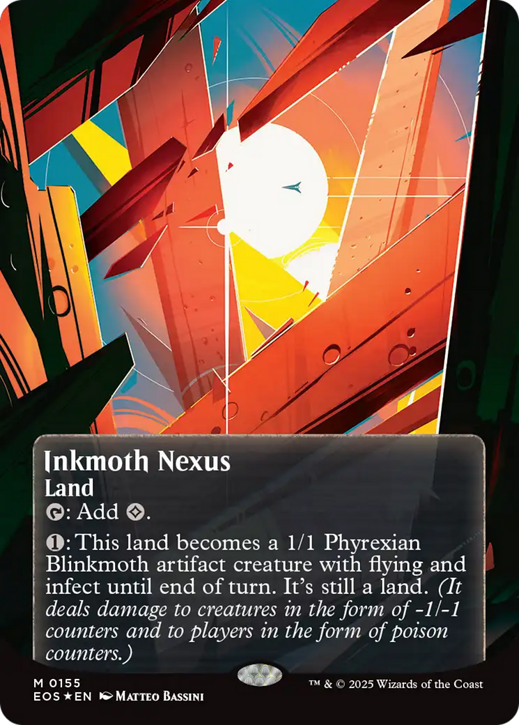 Inkmoth Nexus (0155) (Borderless) (Galaxy Foil) [Edge of Eternities: Stellar Sights] | Exor Games Summserside