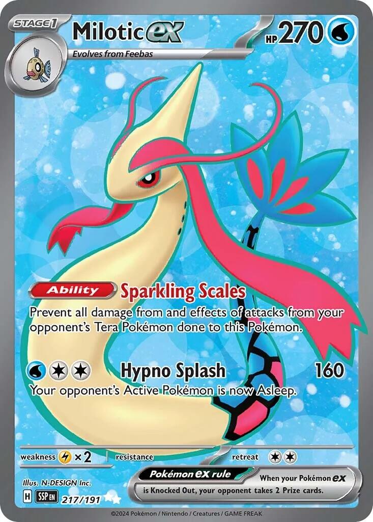 Milotic ex (217/191) [Scarlet & Violet: Surging Sparks] | Exor Games Summserside