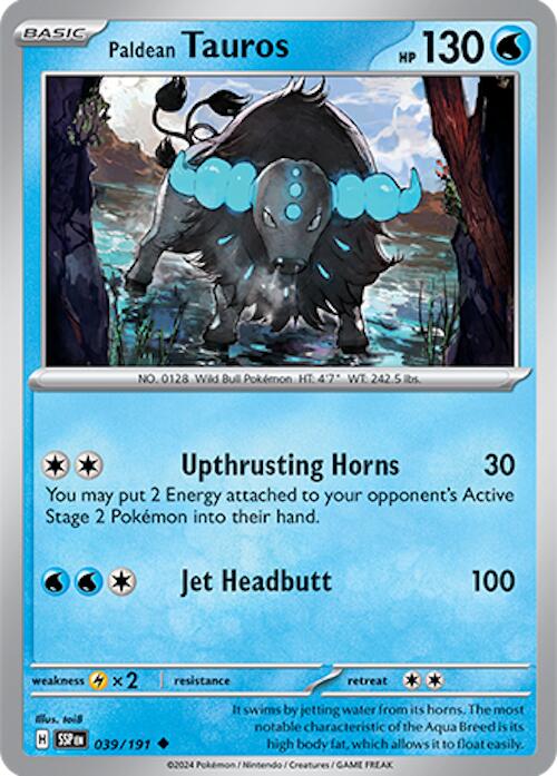 Paldean Tauros (039/191) [Scarlet & Violet: Surging Sparks] | Exor Games Summserside