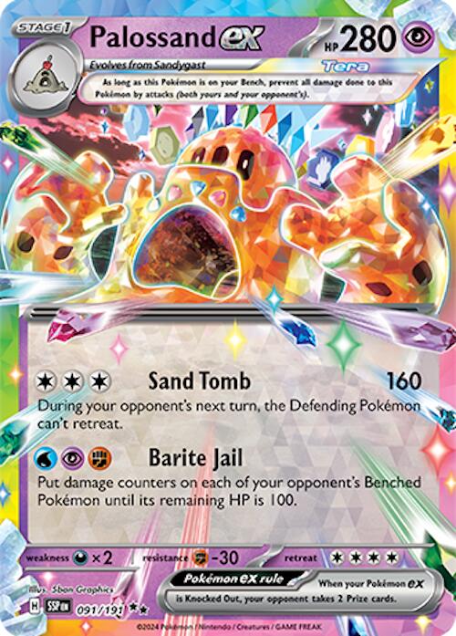 Palossand ex (091/191) [Scarlet & Violet: Surging Sparks] | Exor Games Summserside