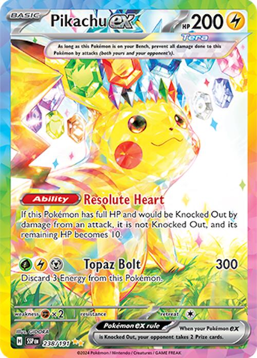 Pikachu ex (238/191) [Scarlet & Violet: Surging Sparks] | Exor Games Summserside