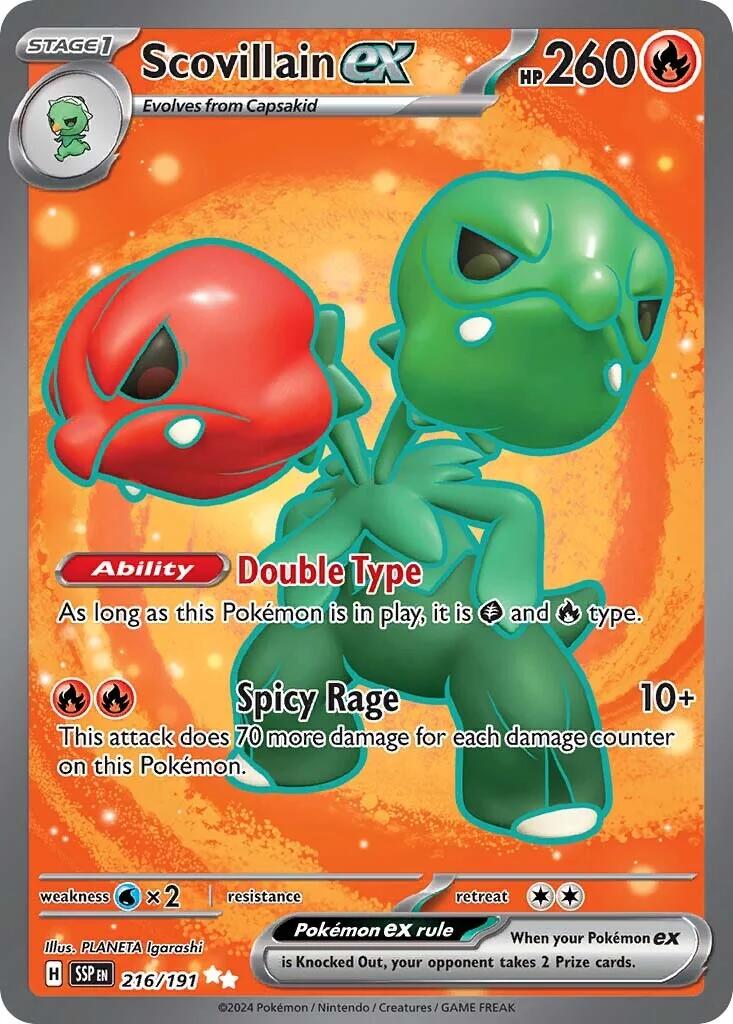 Scovillain ex (216/191) [Scarlet & Violet: Surging Sparks] | Exor Games Summserside