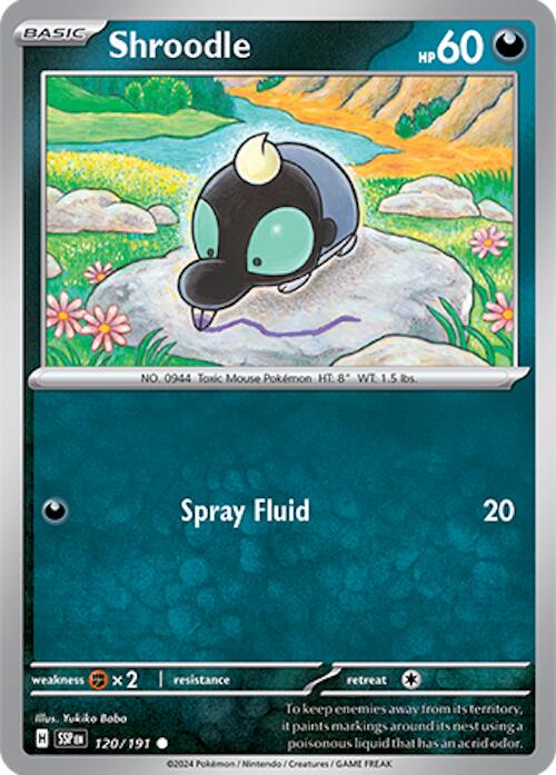 Shroodle (120/191) [Scarlet & Violet: Surging Sparks] | Exor Games Summserside