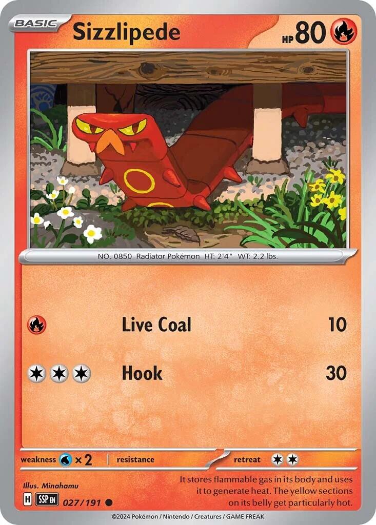 Sizzlipede (027/191) [Scarlet & Violet: Surging Sparks] | Exor Games Summserside