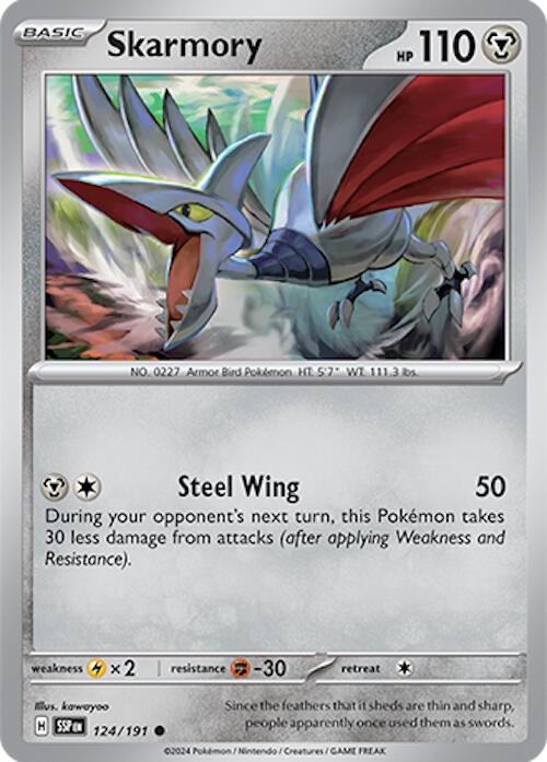 Skarmory (124/191) [Scarlet & Violet: Surging Sparks] | Exor Games Summserside