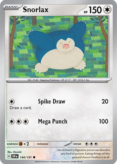 Snorlax (144/191) [Scarlet & Violet: Surging Sparks] | Exor Games Summserside