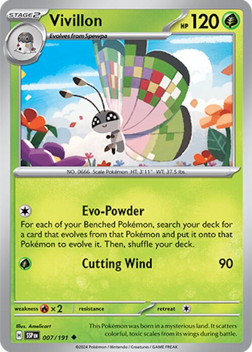 Vivillon (007/191) [Scarlet & Violet: Surging Sparks] | Exor Games Summserside