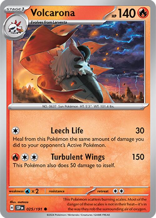 Volcarona (025/191) [Scarlet & Violet: Surging Sparks] | Exor Games Summserside