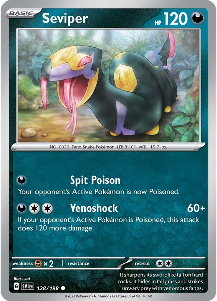 Seviper (128/198) [Scarlet & Violet: Base Set] | Exor Games Summserside