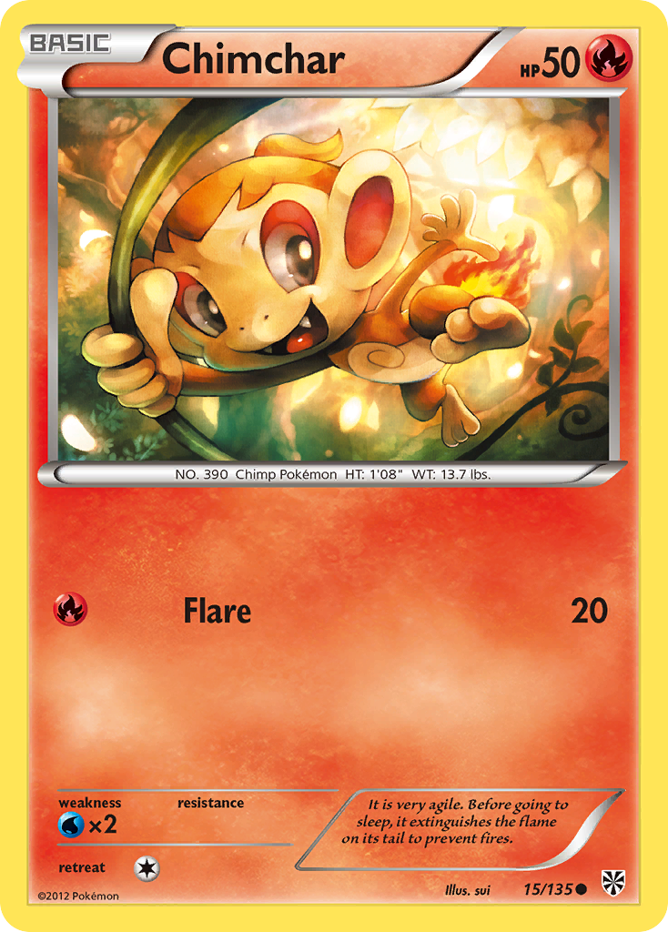 Chimchar (15/135) [Black & White: Plasma Storm] | Exor Games Summserside