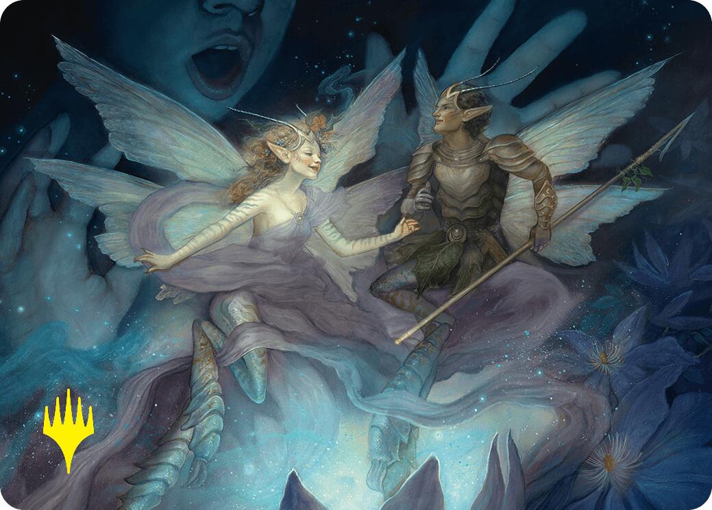 Faebloom Trick Art Card (6/54) (Gold-Stamped Signature) [Foundations Art Series] | Exor Games Summserside