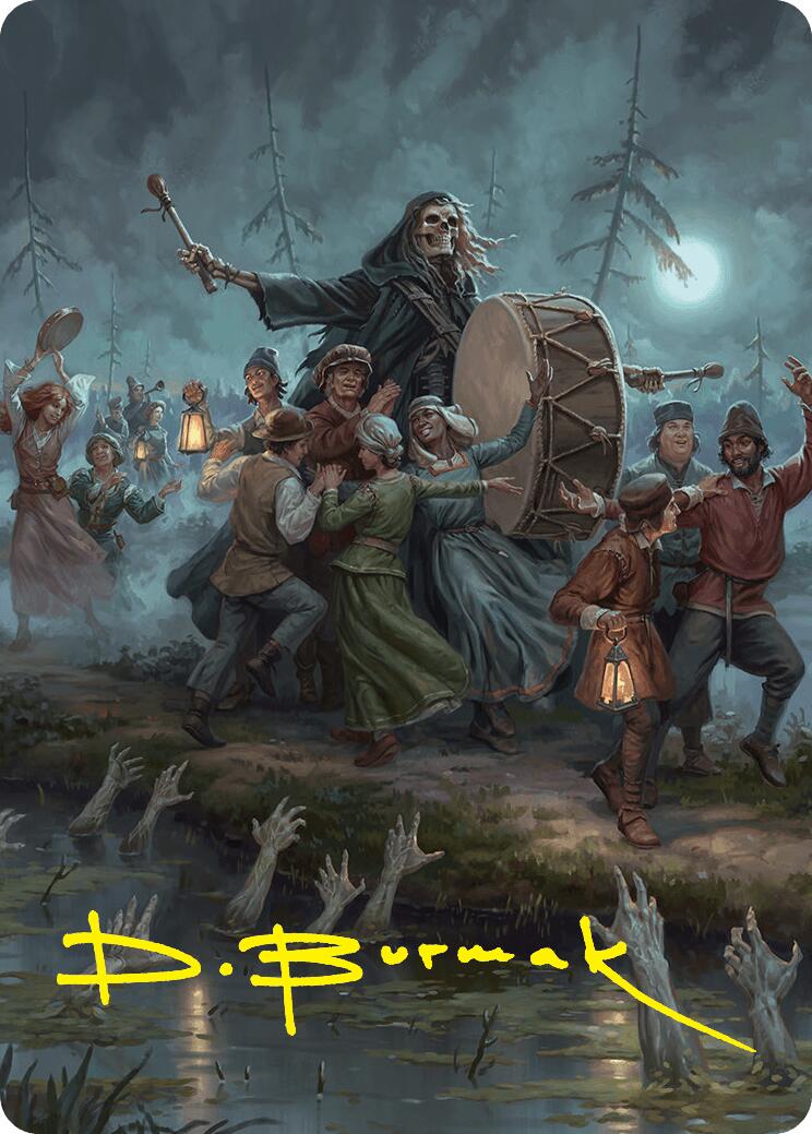 Blasphemous Edict Art Card (35/54) (Gold-Stamped Signature) [Foundations Art Series] | Exor Games Summserside