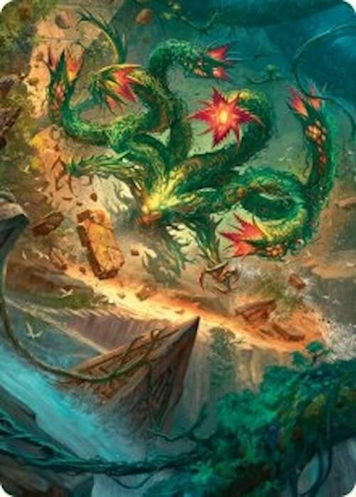 Mossborn Hydra Art Card (42/54) [Foundations Art Series] | Exor Games Summserside