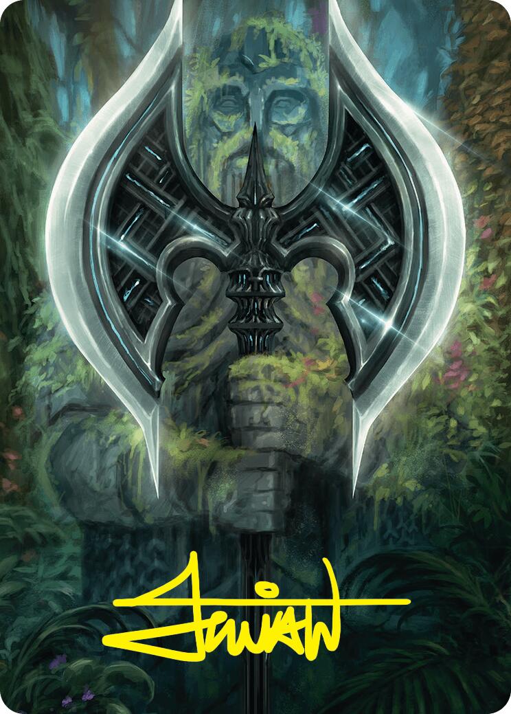 Leyline Axe Art Card (49/54) (Gold-Stamped Signature) [Foundations Art Series] | Exor Games Summserside