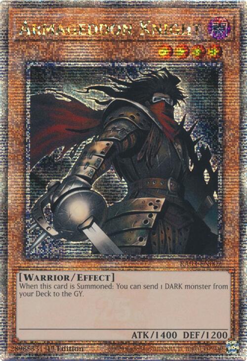 Armageddon Knight (Quarter Century Secret Rare) [RA03-EN002] Quarter Century Secret Rare | Exor Games Summserside