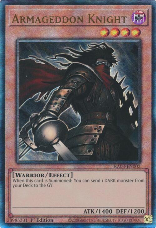 Armageddon Knight (UTR) [RA03-EN002] Prismatic Ultimate Rare | Exor Games Summserside
