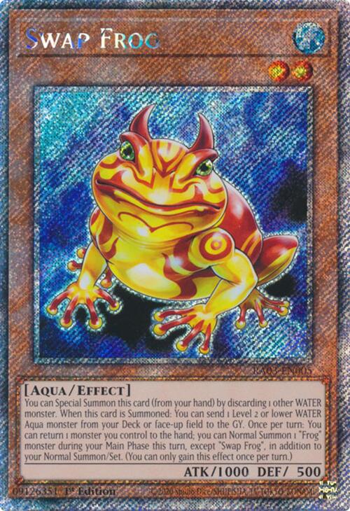 Swap Frog (Platinum Secret Rare) [RA03-EN005] Platinum Secret Rare | Exor Games Summserside