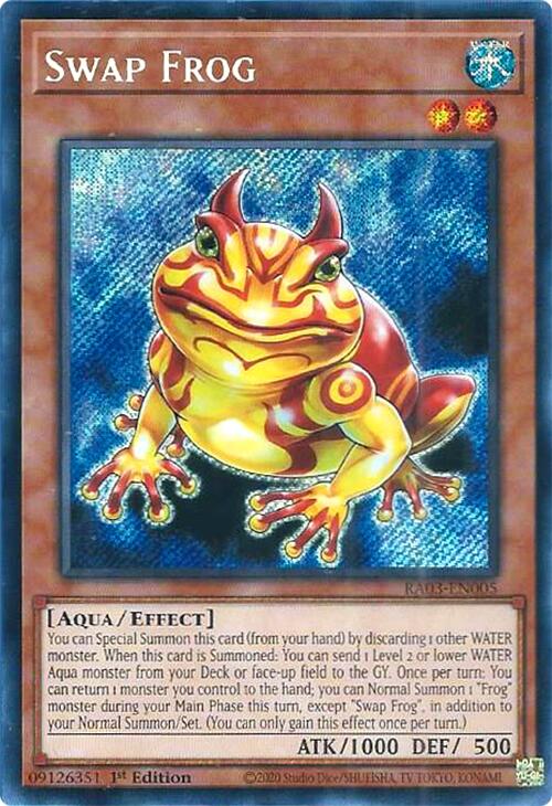 Swap Frog (Secret Rare) [RA03-EN005] Secret Rare | Exor Games Summserside