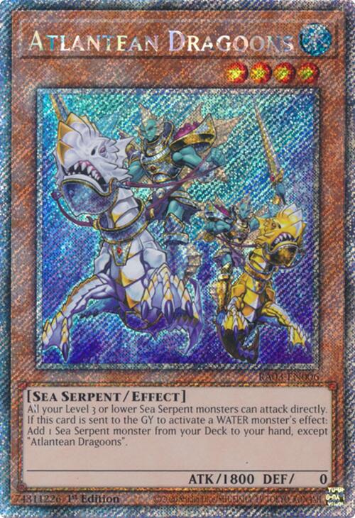 Atlantean Dragoons (Platinum Secret Rare) [RA03-EN006] Platinum Secret Rare | Exor Games Summserside