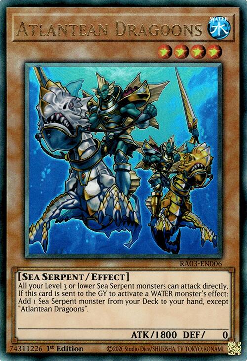 Atlantean Dragoons (UTR) [RA03-EN006] Prismatic Ultimate Rare | Exor Games Summserside