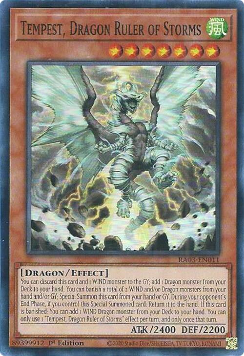 Tempest, Dragon Ruler of Storms [RA03-EN011] Super Rare | Exor Games Summserside