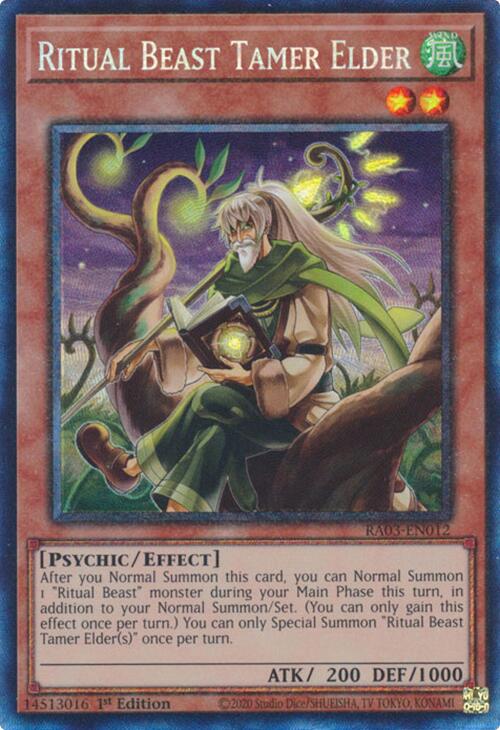 Ritual Beast Tamer Elder (CR) [RA03-EN012] Prismatic Collector's Rare | Exor Games Summserside