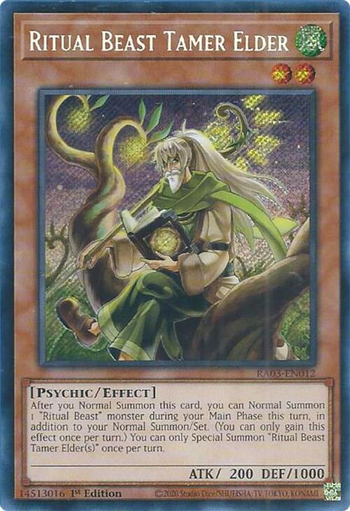 Ritual Beast Tamer Elder (Secret Rare) [RA03-EN012] Secret Rare | Exor Games Summserside